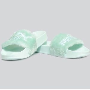 PUMA RIHANNA FENTY FUR SLIDES (color:BAY)